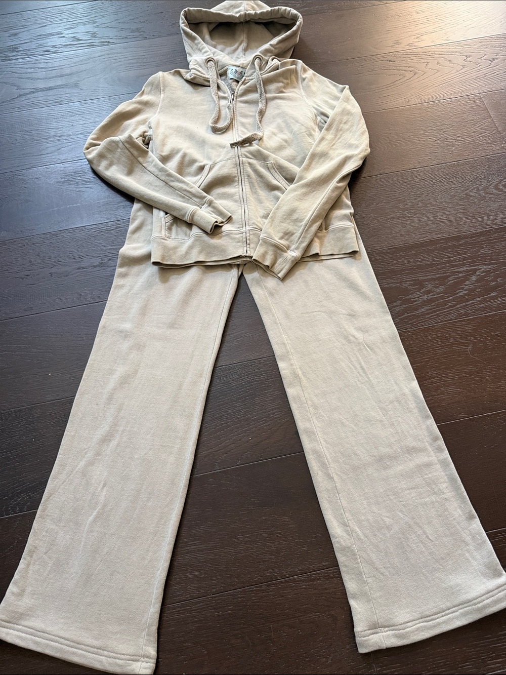Juicy Couture Wide Leg Lounge Set with Zip Hoodie